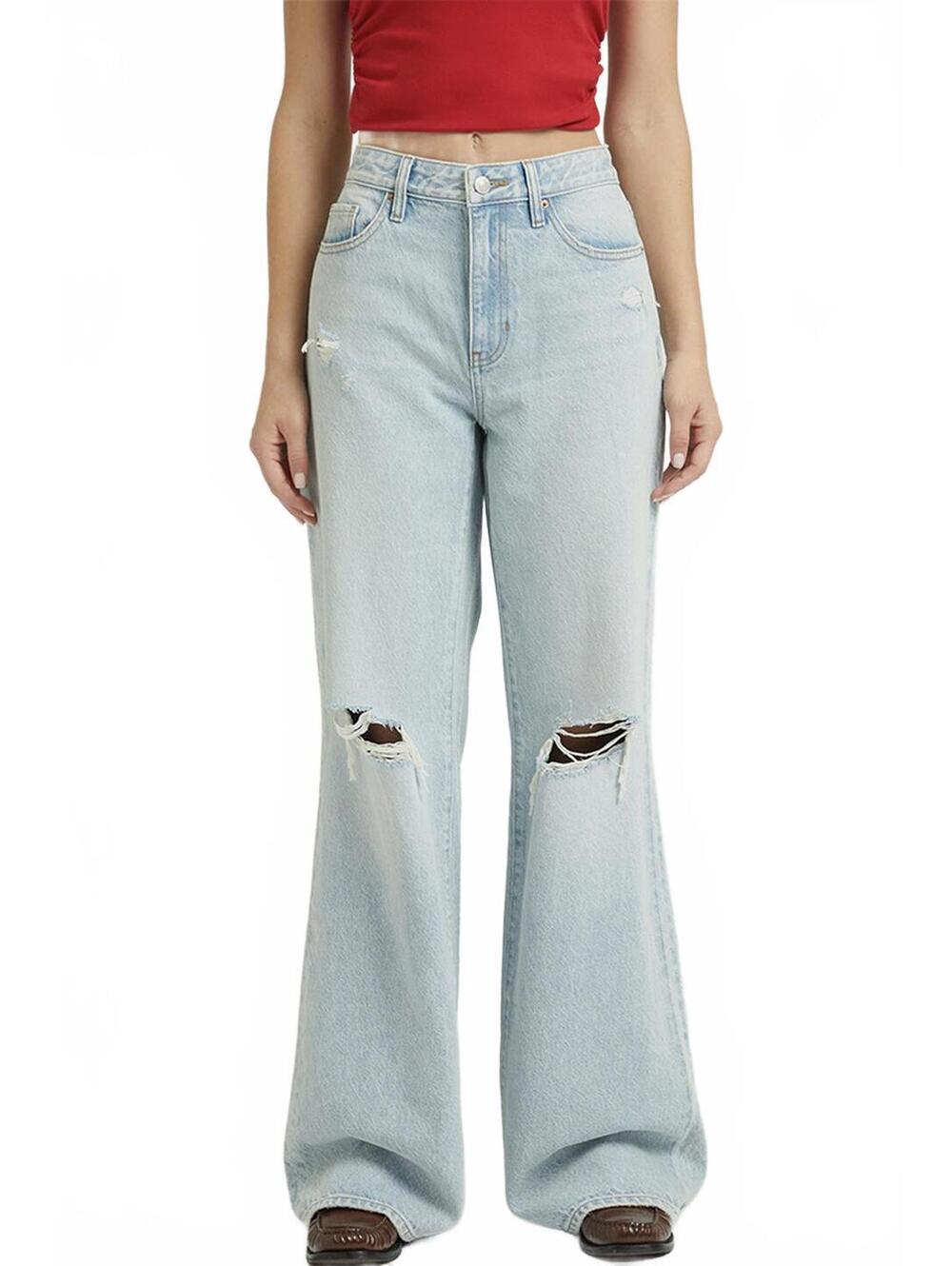 Pacsun Jessie High Waisted Baggy Jeans Light Indigo NWT Joanie Size 27